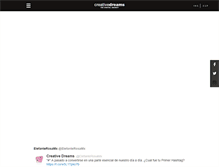 Tablet Screenshot of creativedreams.mx
